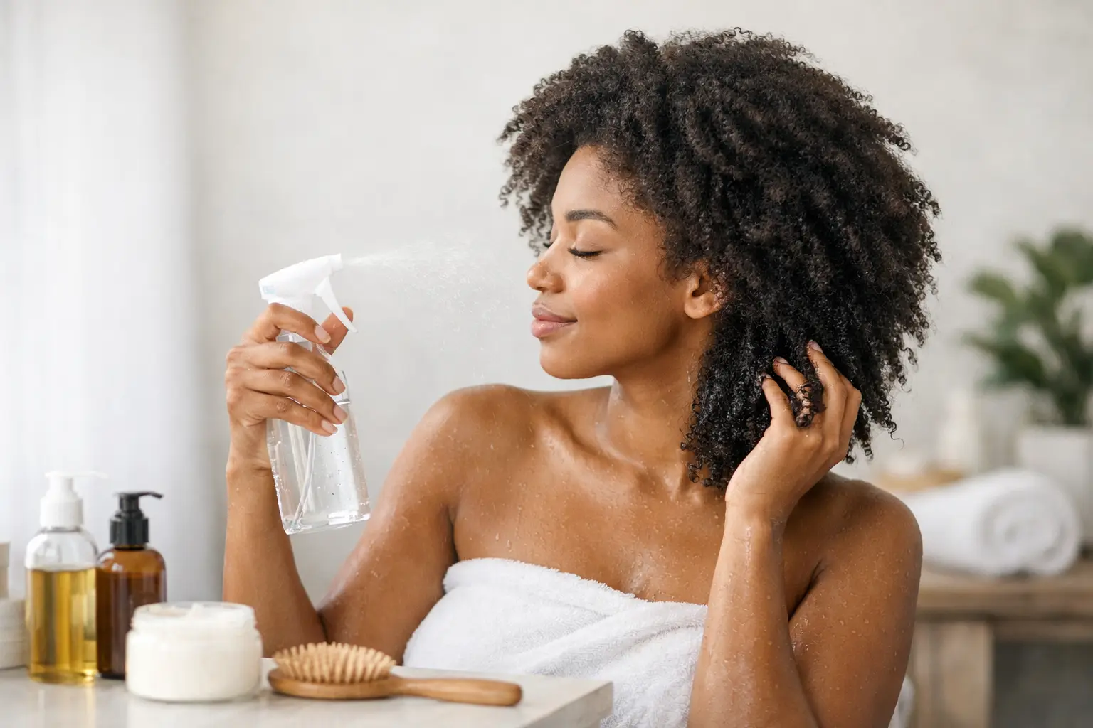 How to Hydrate Dry Natural Hair